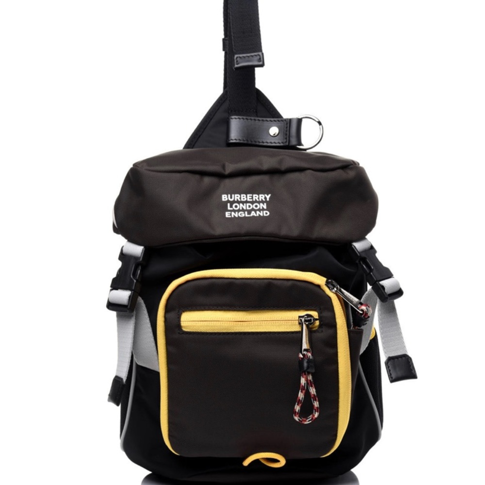 NWT Burberry nylon Leo medium sling